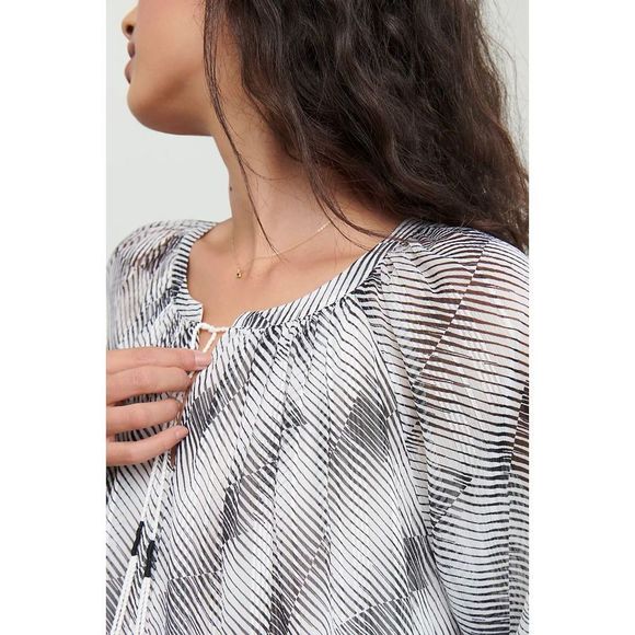 Anthropologie Jacque Peasant Blouse by Daniel Rainn NWT Size Medium - Picture 4 of 5